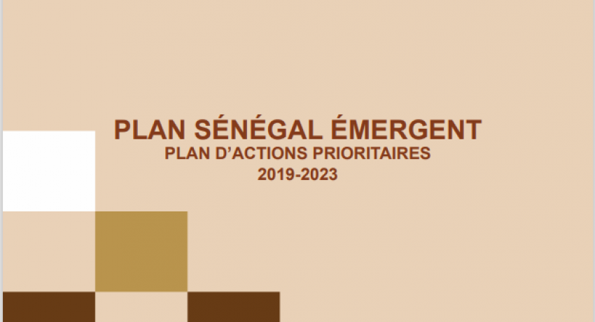 PLAN SÉNÉGAL ÉMERGENT PLAN D’ACTIONS PRIORITAIRES 2019-2023